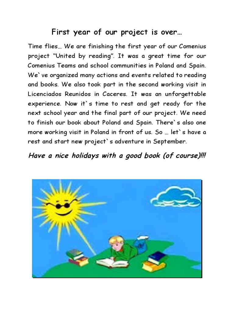 Comenius Project Year One Recap | PDF | Travel