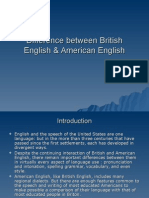 Difference Between British English & American English
