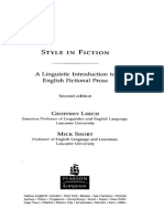 Style in Fiction_Table of Contents