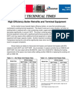 The Technical Times: High Efficiency Boiler Retrofits and Terminal Equipment