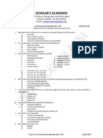 Chapter Test - 03 Cell and Its Organelles (Part - 02)