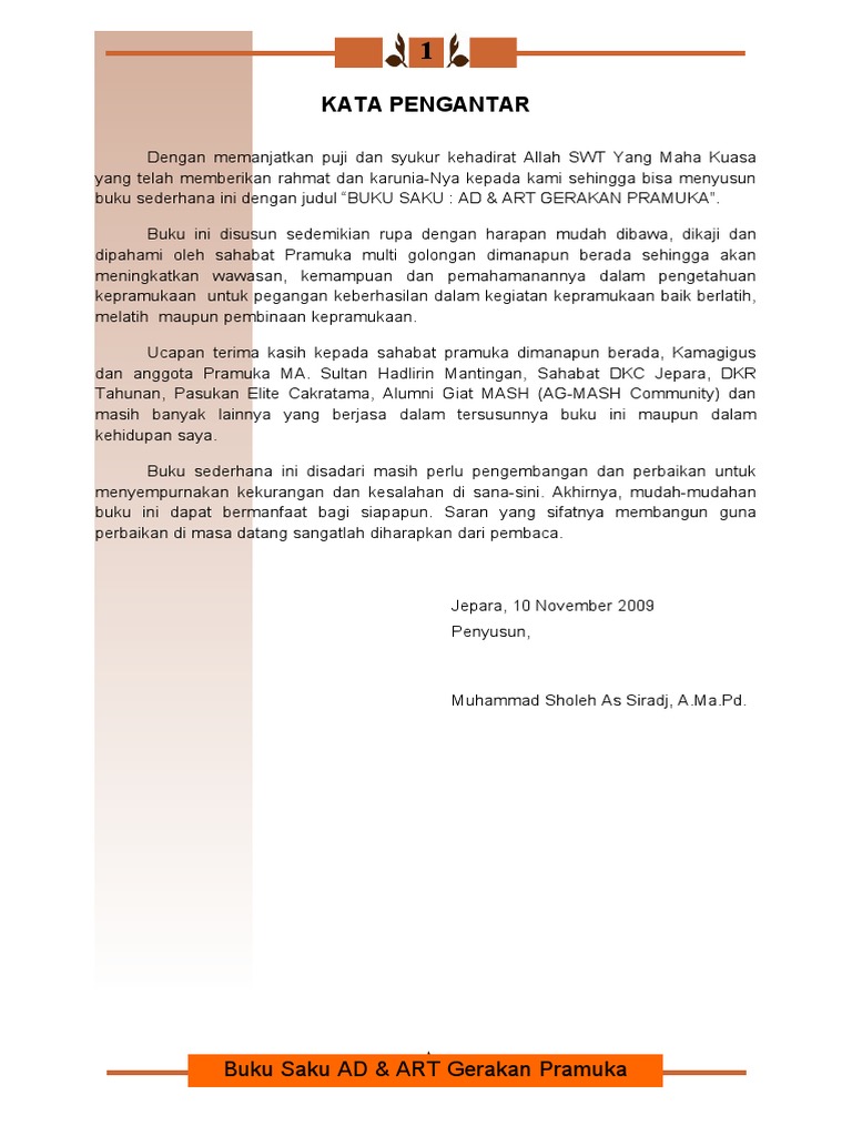 Buku Ad Art Gerakan Pramuka