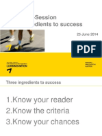 Three Ingredients To Success