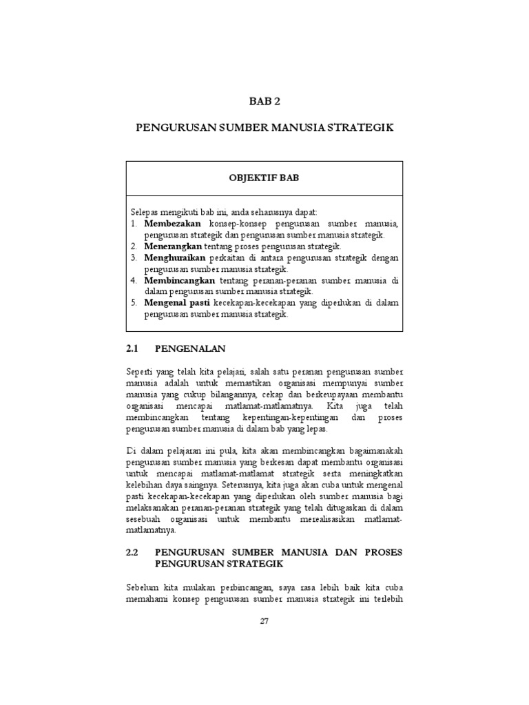 Pengurusan Sumber Manusia Strategik Pdf