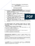 2ª Evaluación. CONTENIDOS QUE ENTRAN