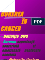Durerea in Oncologie
