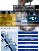 Foreign Direct Investment (FDI) & Foreign Institutional Investment (FII)