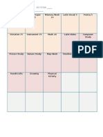 Weekly Grid Lesson Planner