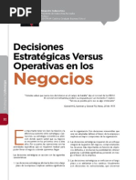 Decisiones Estrategicas Vs Operativas
