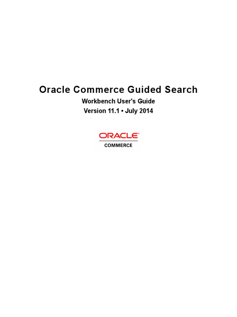 Workbench User Guide PDF  Browser Oracle Database