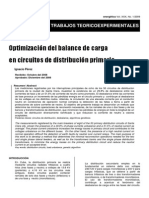 Optimización del balance de carga en circuitos de distribución primaria mediante algoritmos genéticos