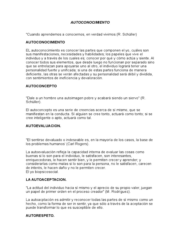 Escalera de La Autoestima | PDF | Autoestima | Metafísica de la mente