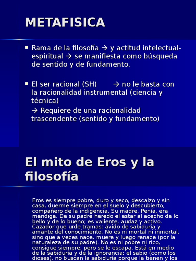 Metafisica Powerpoint A Pdf Realismo Filosófico Existencia
