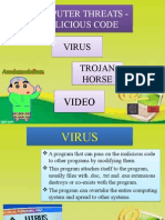 Computer Threats - Malicious Code Virus Virus Trojan Horse Trojan Horse