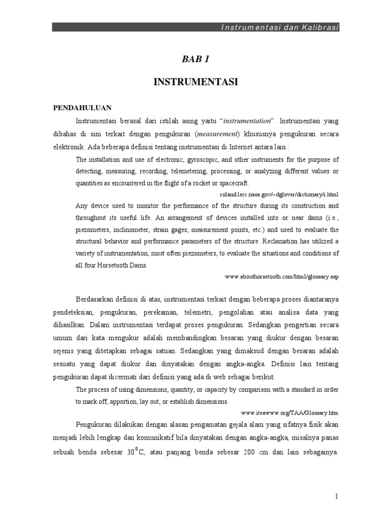 Instrumentation and Calibration PDF