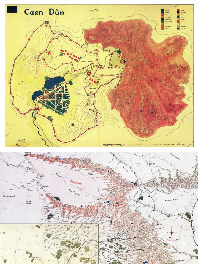 MERP ICE4020 - Empire of The Witch King - Maps | PDF