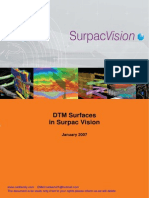 Surpac DTM - Surfaces Tutorial