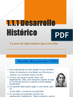 1.1.1 Desarrollo Historico