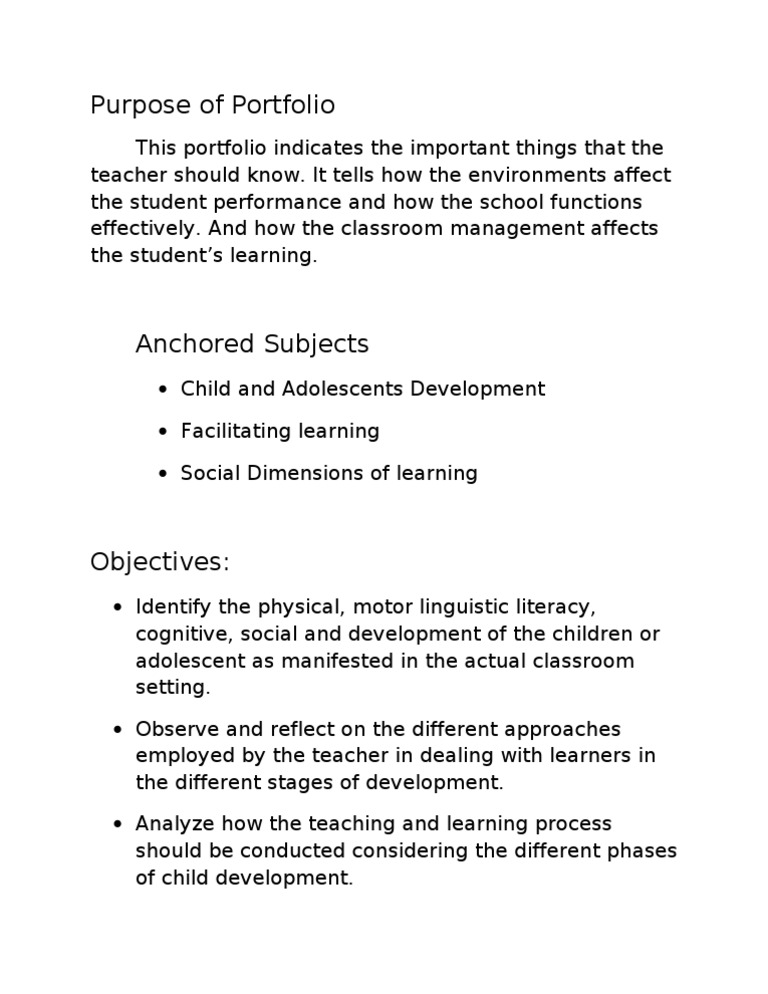 purpose-of-portfolio-pdf