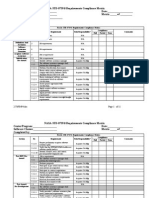 Evaluaiton of Compliance Matrix