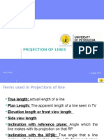 Projection of Lines