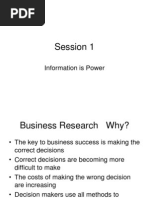 Business Research Session 1 Information is Power
