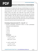 Soal Dan Pembahasan Perbandingan Trigonometri PDF