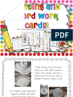 Writing and Word Work Cards