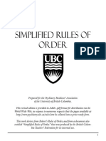 Simplified Roberts Rules of Order