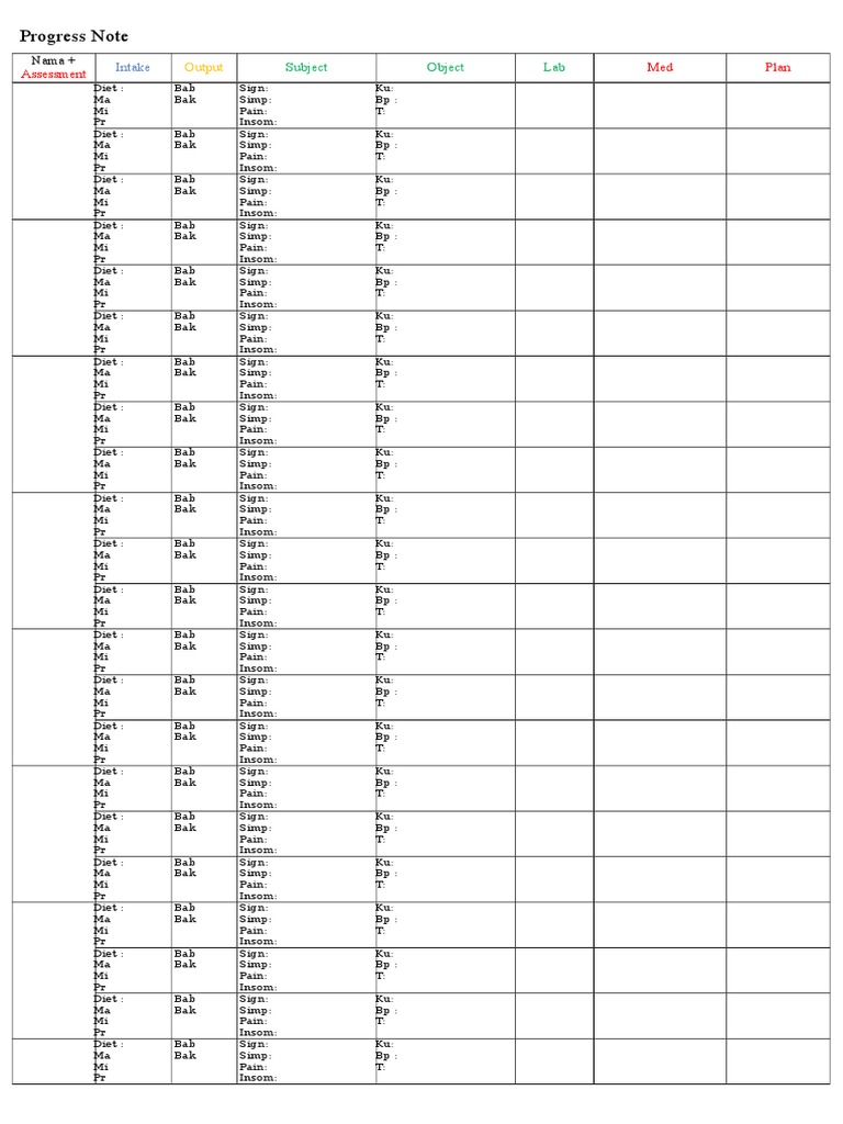 Progress Note: Intake | PDF