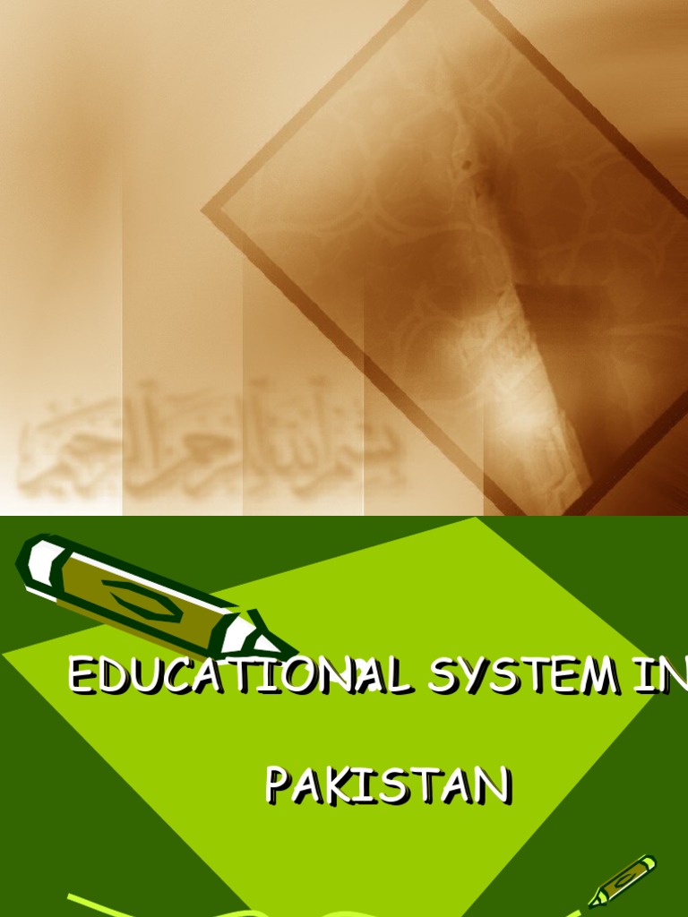 Educational System in Pakistan PDF Educational Technology Pakistan