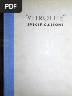 Vitrolite Specifications, 193X