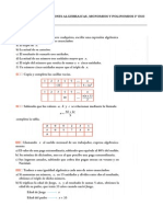Ficha Ejercicios Exp Algebraicas Monomios Polinomios PDF