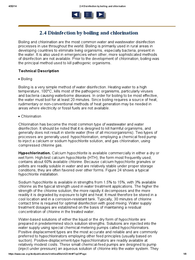 2.4 Disinfection by Boiling and Chlorination PDF Chlorine