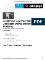 Creating a Low Poly Ninja USing Blender – Modeling