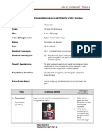 RPH Matematik Fs - Koordinat (Tahun 4)