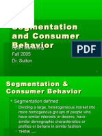 Segmentation and Consumer Behavior[1]