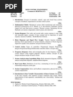 Me55 Control Engineering (Common To ME/IP/MA/AU) Sub Code: ME55 IA Marks: 25 Hrs/Week: 04 Exam Hours: 03 Total HRS.: 52 Exam Marks:100