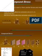 To Find Total Stress (And) From Central Forces and Moment