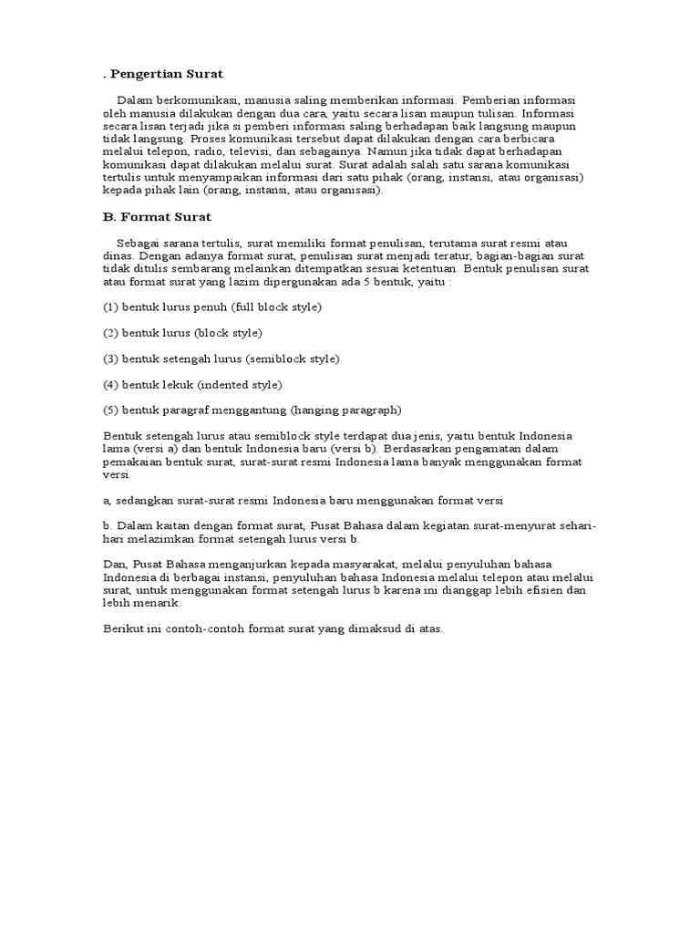 Pengertian Surat Pdf