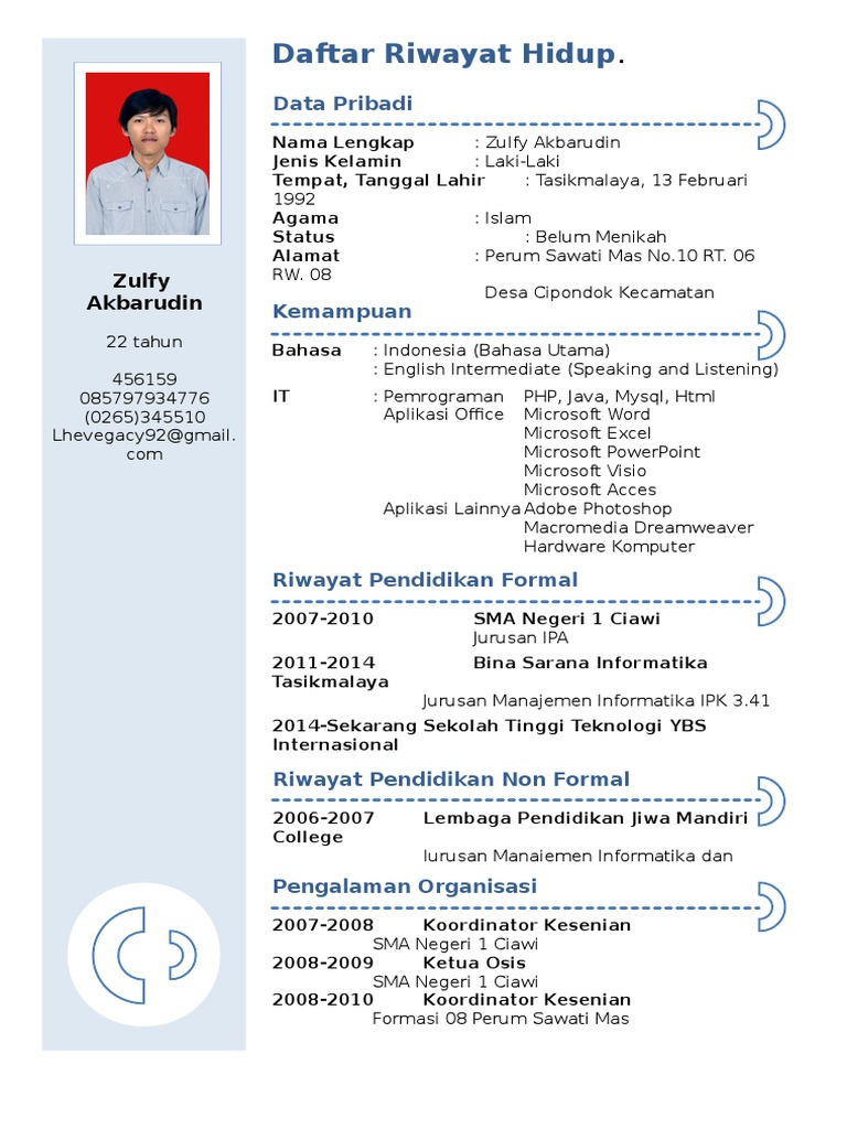A Profile of Experience and Skills in Information Technology, Education ...