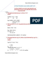 Kelarutan Dan Hasil Kali Kelarutan PDF