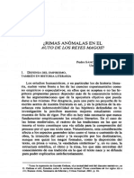 Rimas Anómalas en El Auto de Los Reyes Magos