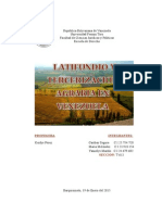Latifundio y Tercerizacion Agraria en Venezuela