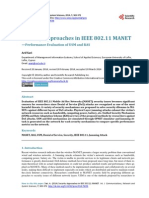 Security Approaches in IEEE 802.11 MANET: - Performance Evaluation of USM and RAS