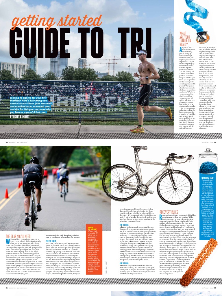 Getting Started Guide To Tri PDF Triathlon Foods