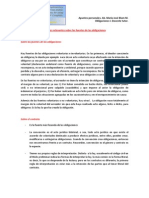 Apuntes Relevantes Sobre Fuentes de Las Obligaciones.