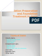 Foundation Preparation and Foundation Treatment in Dams