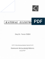 Elektronik 1 - Doç. Dr. Faruk Özek Katıhal Elektroniği Ders Notu