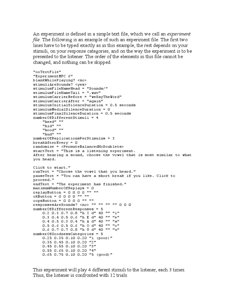 Experiment File Structure Guide | PDF
